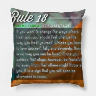 40 RULES OF LOVE - 18 Pillow