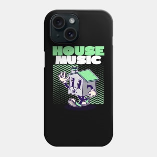 HOUSE MUSIC  - character (green) Phone Case