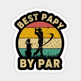 Vintage Best Papy By Par Funny Golfing Golf Player Gift Magnet