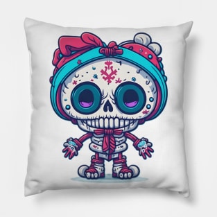 Skeleton Xmas Pillow