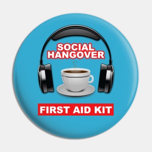 Social Hangover First Aid Kit Pin