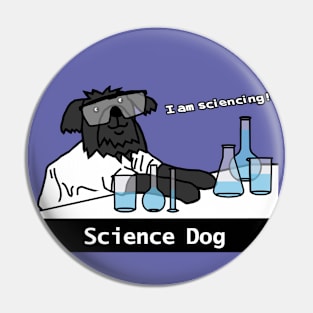 Science Dog Pin