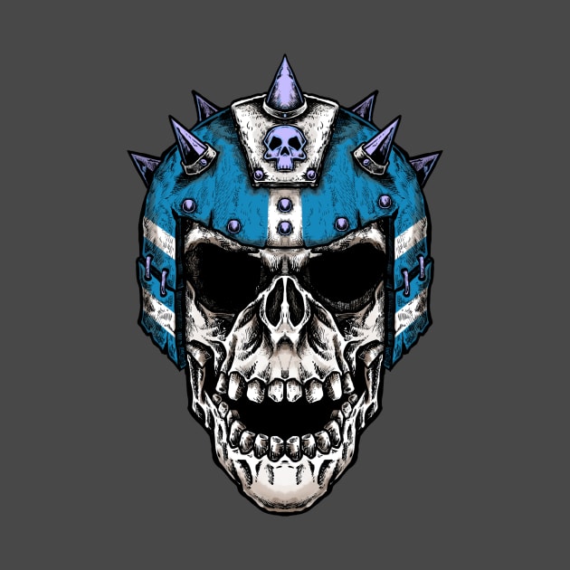 Fantasy Football Skeleton Blue 1 by Spevna