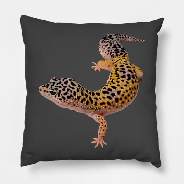 Leopard Gekko Pillow by NerdsbyLeo