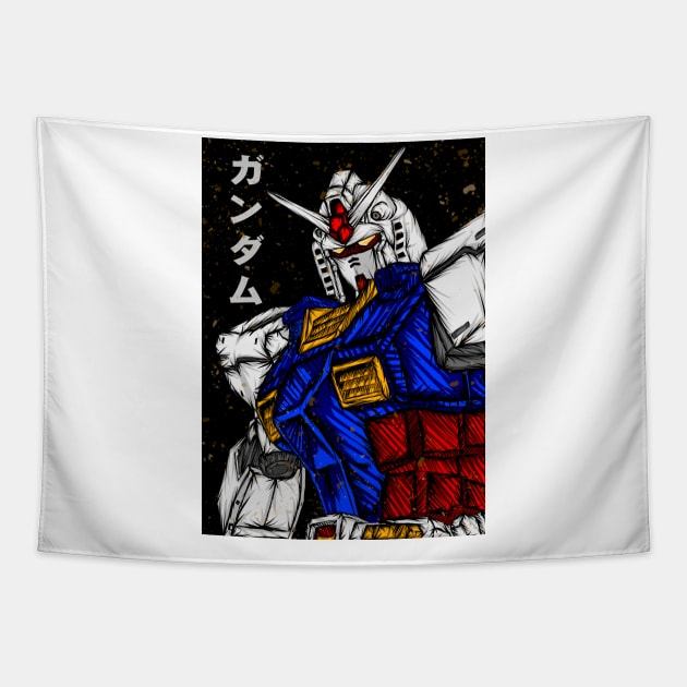 Gundam rx 78 Tapestry by Amartwork
