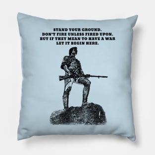 Stand Your Ground (Small Dark Design) Pillow