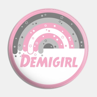 Rainbow Orb [demigirl] Pin