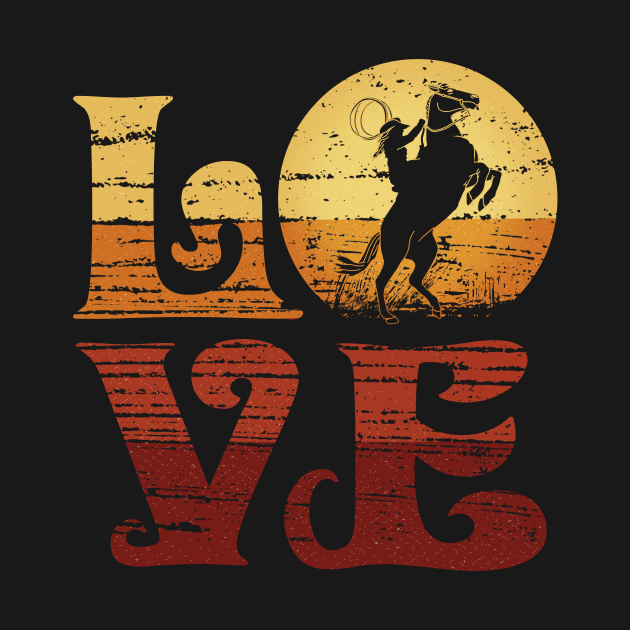 Western Rodeo Riding, Equestrian Horse Lover by MarkusShirts