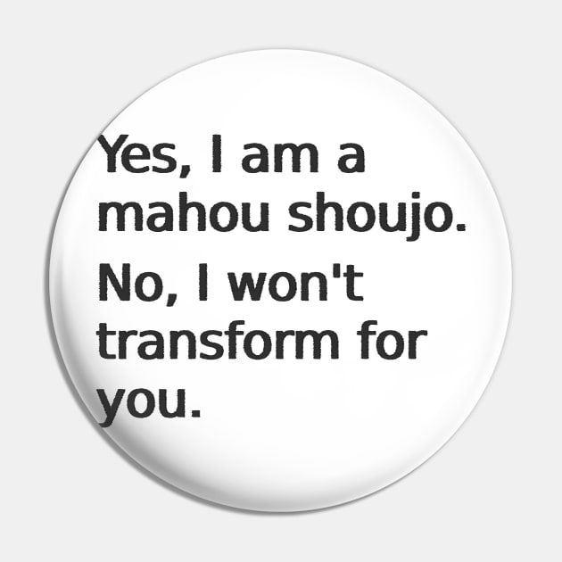 Yes, I am a mahou shoujo Pin by findingNull