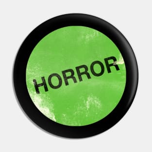 Horror VHS Rental Sticker Pin