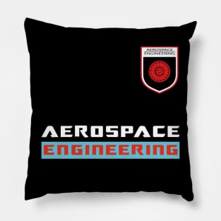 Aerospace engineering text and logo aircraft engineer design Pillow