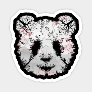 Dark Forest Panda Magnet