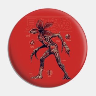 Demogorgon Kaiju (Red version) Pin