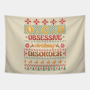 O.C.D. Obsessive Christmas Disorder Tapestry