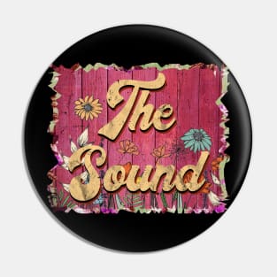 Classic Sound Personalized Flowers Proud Name Pin