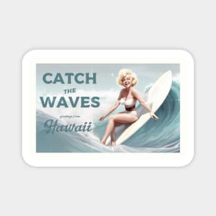 Retro Surf - Hawaii Magnet