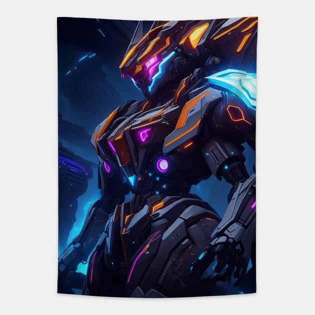 Mecha Renaissance Tapestry by Fanbros_art