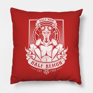 Half Man Half Demon Pillow