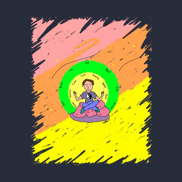 Meditator blending background - no fish by CaptainHaddock