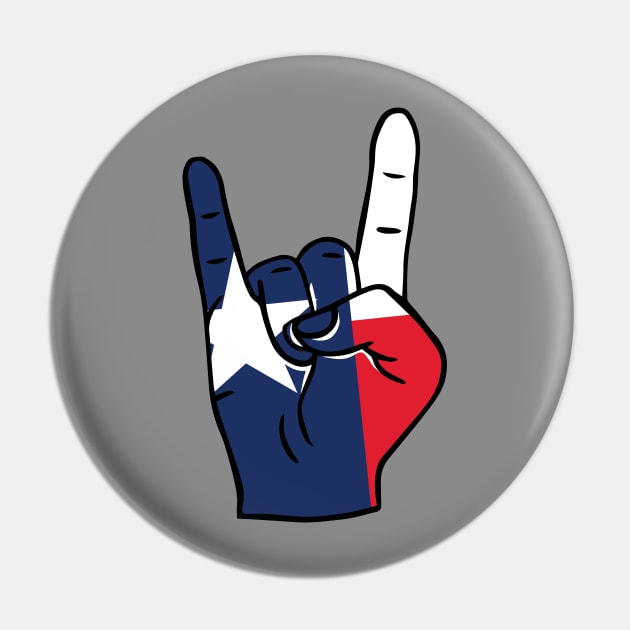 Rock On, Texas Pin by SLAG_Creative