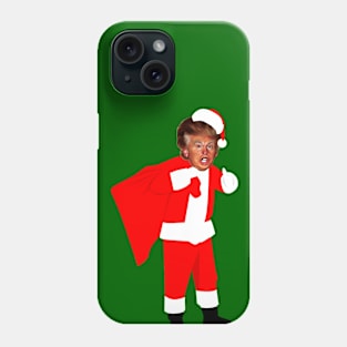 ugly christmas santa claus donald trump Phone Case