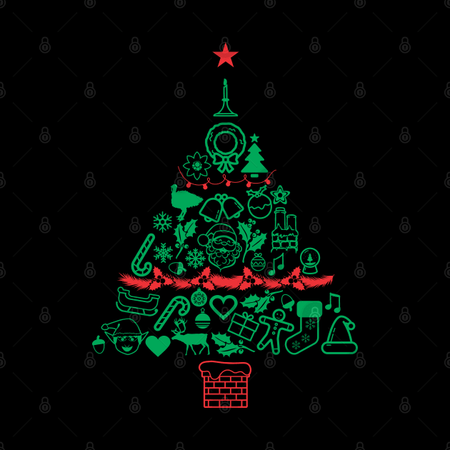 Christmas Tree Pattern Gift 3 - Funny Xmas by Vector-Artist