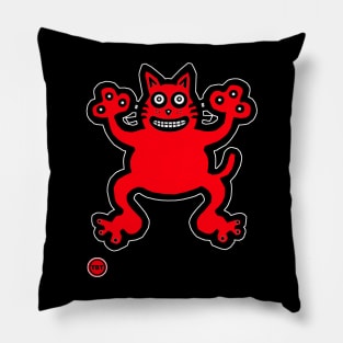 The Red Cat Pillow