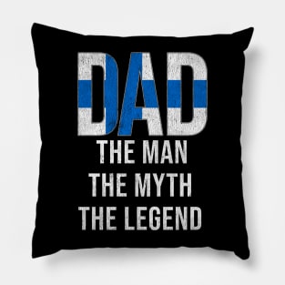 Finnish Dad The Man The Myth The Legend - Gift for Finnish Dad With Roots From Finnish Pillow