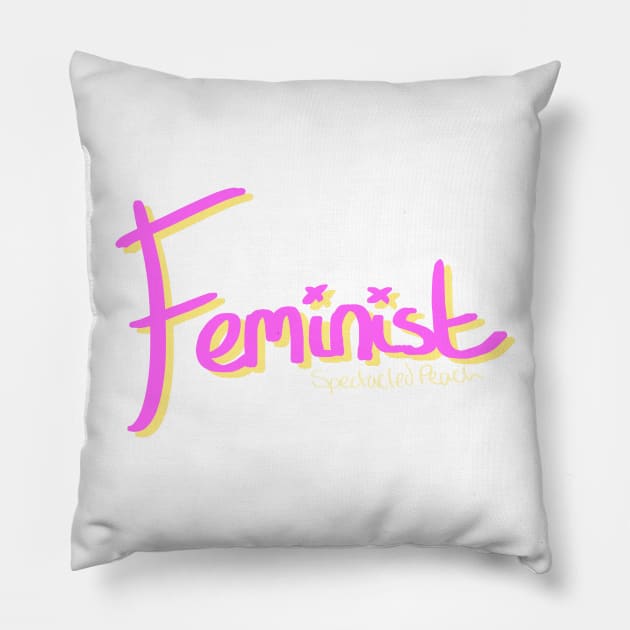 Feminist Pillow by SpectacledPeach