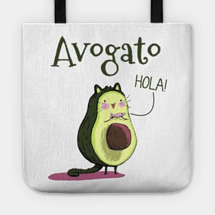 Avogato T-shirt Funny Avocado Cat Gift Tote