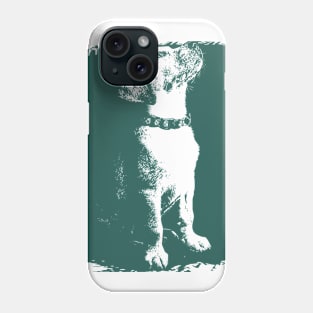 Green cool dog Phone Case