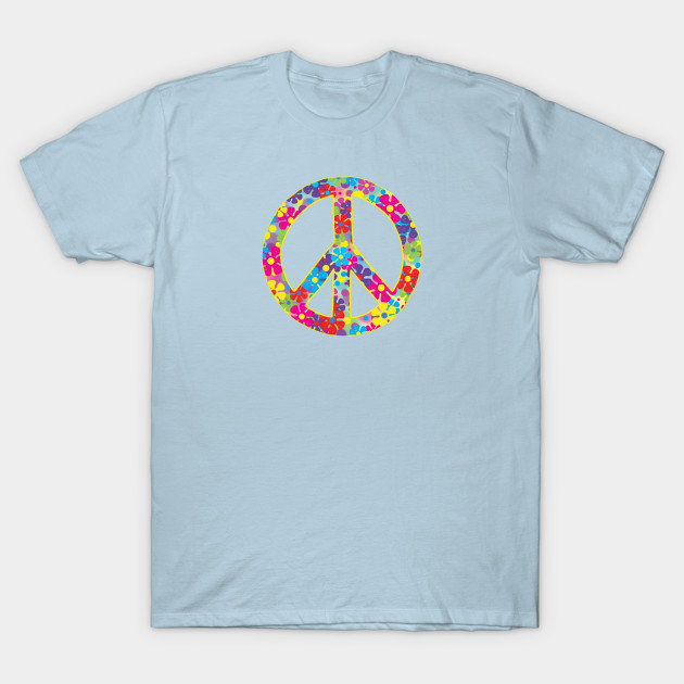 Disover colorful peace sign - Peace Sign - T-Shirt