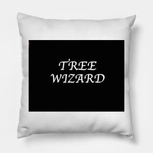 Tree Wizard title slate Pillow