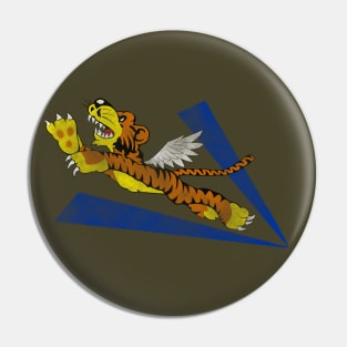 Flying Tiger - Distressed Pin