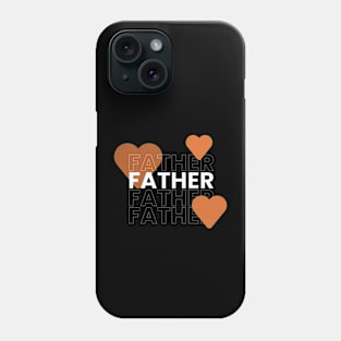 Father typography design Phone Case