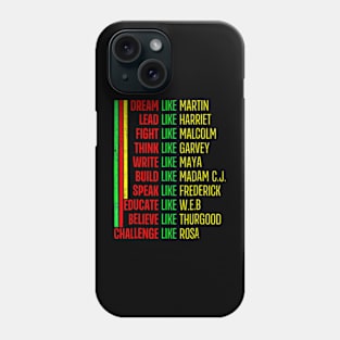 Black History Pride Martin Black Afro African Phone Case