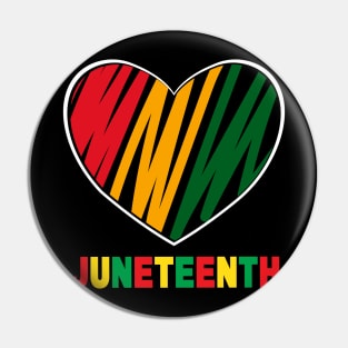 Juneteenth Flag Proud African American Pin