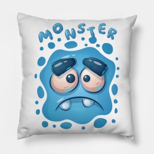 Cute sad monster Pillow