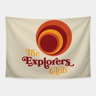 The Explorers Club Circle Tapestry