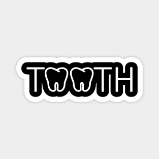 Tooth Wordmark Magnet