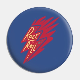 Rock Roll Lettering Pin