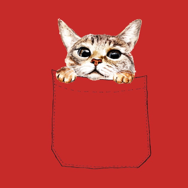 Pocket cat by annashell