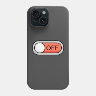 Off Toggle Button Phone Case