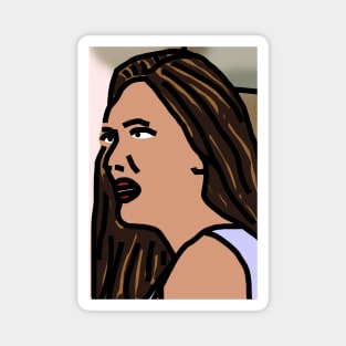 Distracted Boyfriend Meme Face of the Girlfriend Magnet