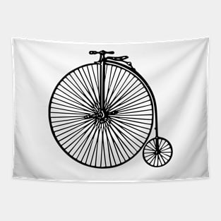 Vintage High Wheel Bicycle Tapestry