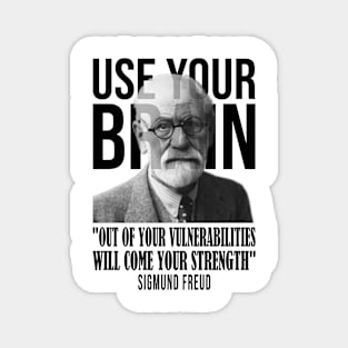 Use your brain - Sigmund Freud Magnet