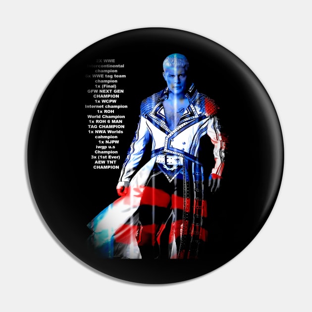 American of Cody Rhodes Pin by QueerQuirks