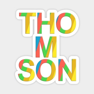 Thomson, name, typography Magnet