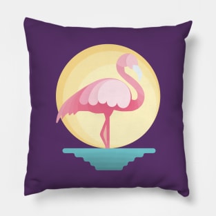 Million Dollar Flamingo Pillow