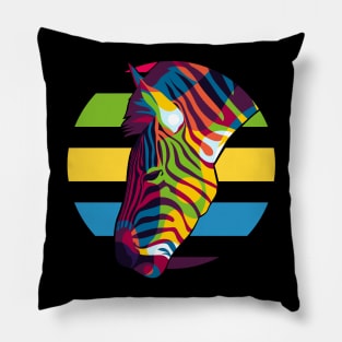 Zebra Inside Illustration Pillow